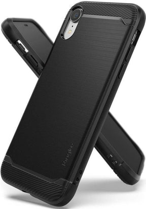 Противоударен Силиконов Калъф за iPhone XR, Ringke Onyx Case, Черен