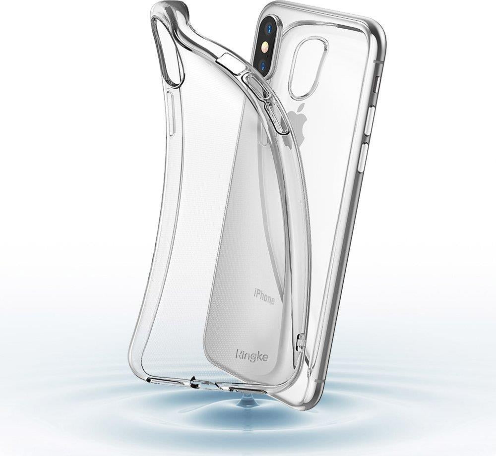Противоударен Силиконов Калъф за iPhone XS/X, Ringke Air Case, Прозрачен (2)