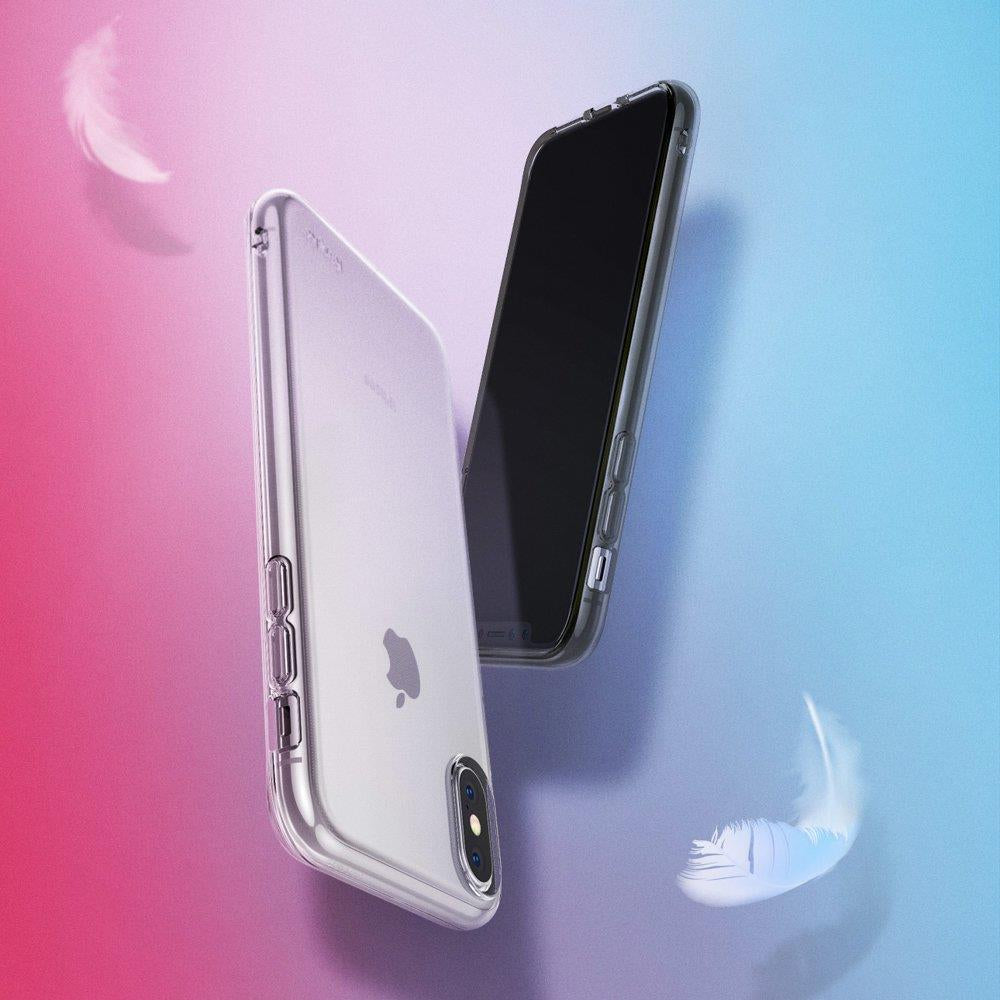 Противоударен Силиконов Калъф за iPhone XS/X, Ringke Air Case, Прозрачен (5)