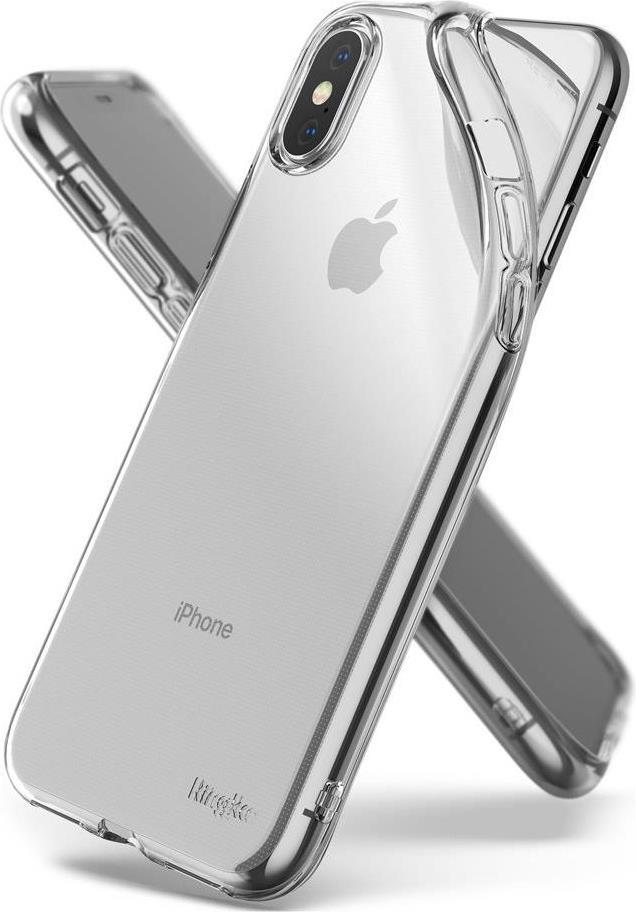 Противоударен Силиконов Калъф за iPhone XS/X, Ringke Air Case, Прозрачен
