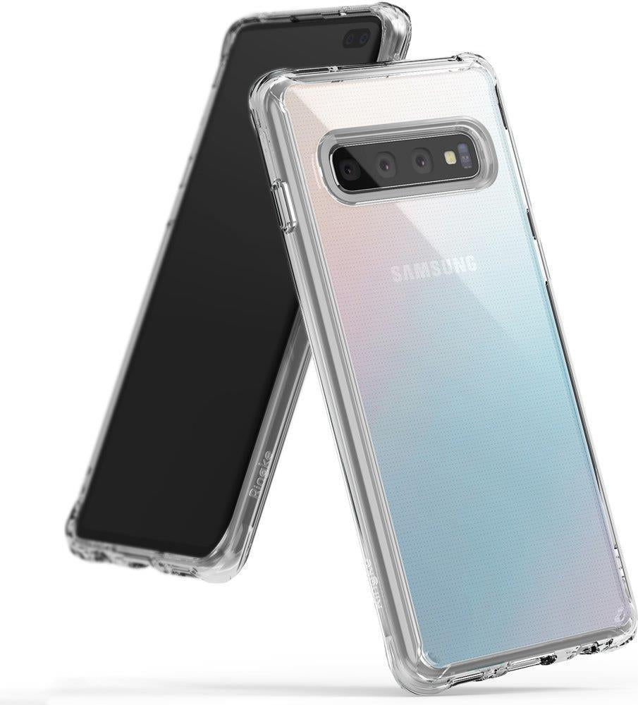 Противоударен Хибриден Калъф за Samsung S10 Plus, Ringke Fusion Case, Прозрачен