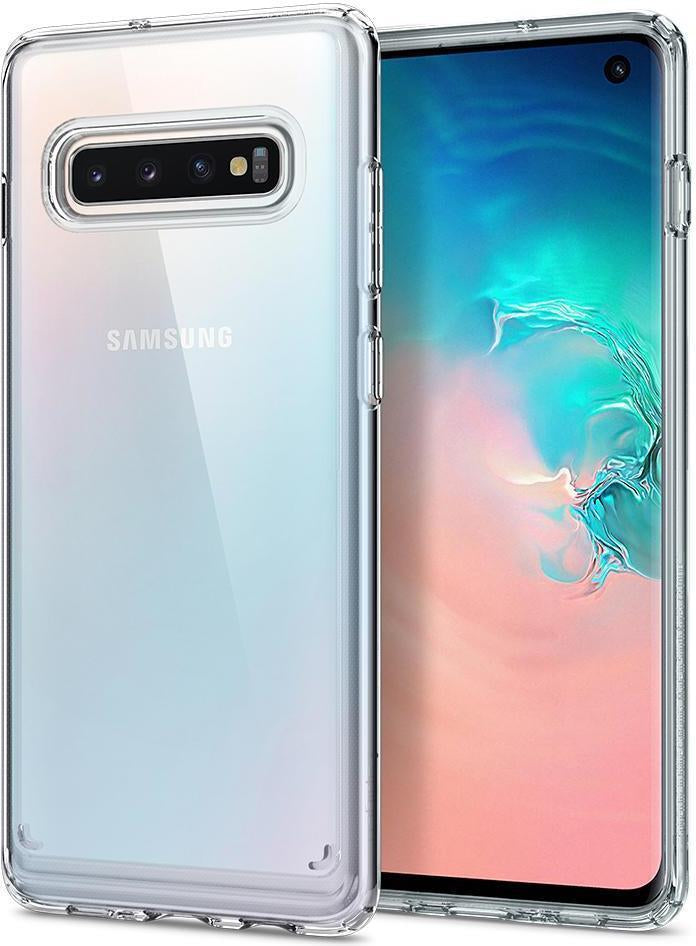 Противоударен Хибриден Калъф за Samsung S10 Plus, Spigen Ultra Hybrid Case, Прозрачен