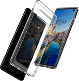 Противоударен Хибриден Калъф за Samsung S10 Plus, Spigen Ultra Hybrid Case, Прозрачен (2)