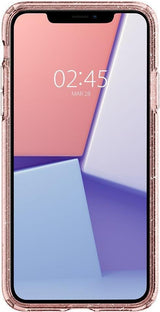 Противоударен Блестящ Калъф за iPhone 11, Spigen Liquid Crystal Glitter Quartz Case, Розов (5)