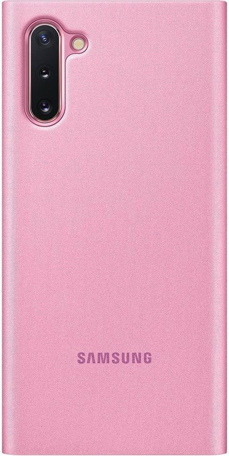 Оригинален Активен Калъф за Samsung Note 10 Clear View Cover Book Case Ef-Zn970cpe, Розов (5)