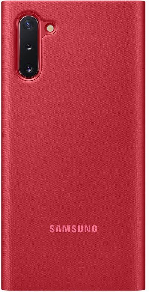 Оригинален Активен Калъф за Samsung Note 10 Clear View Cover Book Case Ef-Zn970cre, Червен (5)