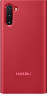 Оригинален Активен Калъф за Samsung Note 10 Clear View Cover Book Case Ef-Zn970cre, Червен (5)