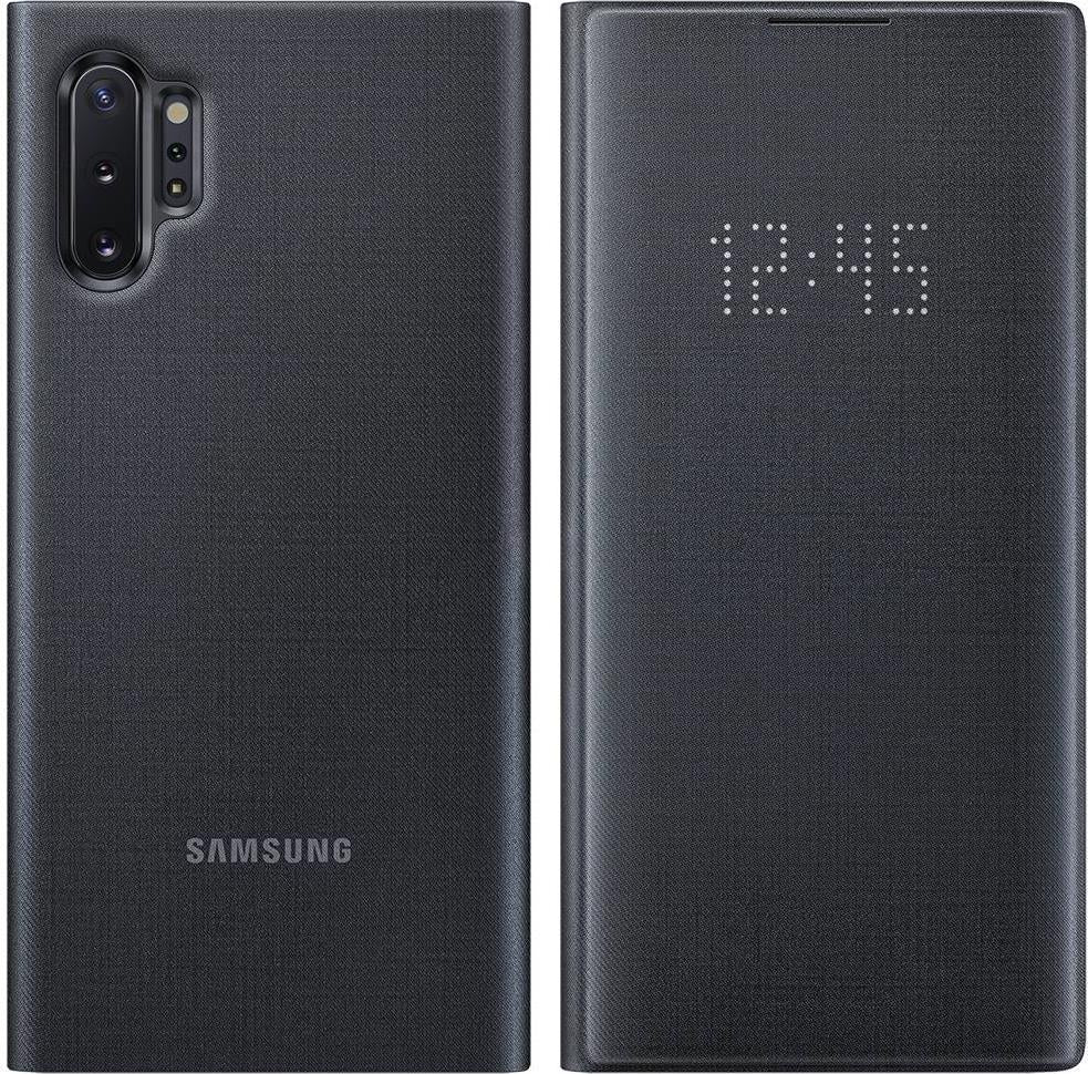 Оригинален Активен Калъф за Samsung Note 10 Plus Led View Cover Book Case Ef-Nn975pbe, Черен (4)