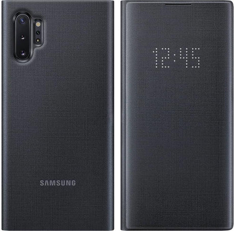 Оригинален Активен Калъф за Samsung Note 10 Plus Led View Cover Book Case Ef-Nn975pbe, Черен (4)