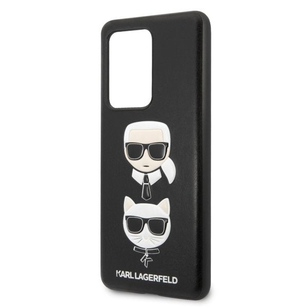 Луксозен Калъф за Samsung S20 Ultra, Karl Lagerfeld Karl & Choupette Case, Черен (4)