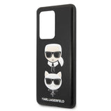 Луксозен Калъф за Samsung S20 Ultra, Karl Lagerfeld Karl & Choupette Case, Черен (4)