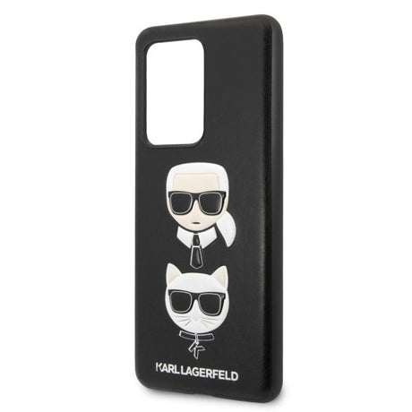 Луксозен Калъф за Samsung S20 Ultra, Karl Lagerfeld Karl & Choupette Case, Черен (4)