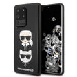 Луксозен Калъф за Samsung S20 Ultra, Karl Lagerfeld Karl & Choupette Case, Черен