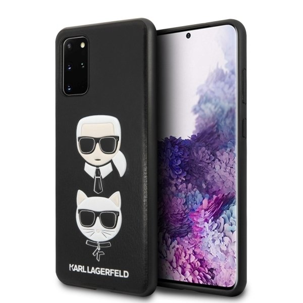 Луксозен Калъф за Samsung S20, Karl Lagerfeld Karl & Choupette Case, Черен