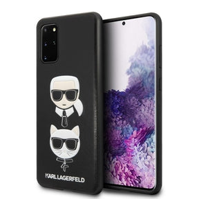 Луксозен Калъф за Samsung S20, Karl Lagerfeld Karl & Choupette Case, Черен