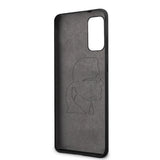 Луксозен Калъф за Samsung S20 Plus, Karl Lagerfeld Silicone Iconic Case, Черен (6)