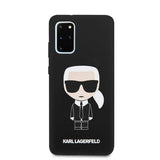Луксозен Калъф за Samsung S20 Plus, Karl Lagerfeld Silicone Iconic Case, Черен (2)