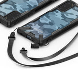 Противоударен Хибриден Калъф за Samsung S20, Ringke Fusion X Camouflage Case, Черен (3)