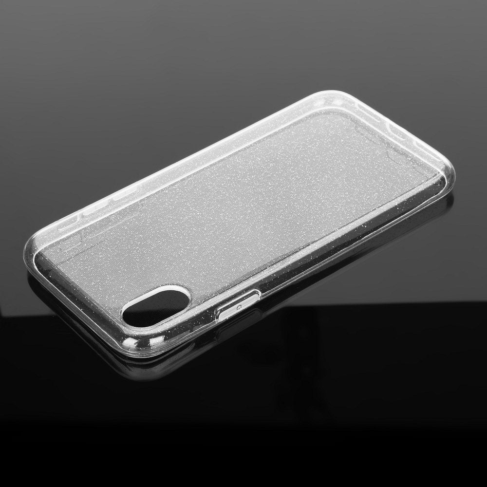 Блестящ Силиконов Калъф за Huawei P40 Lite, Back 0.5mm Glitter Case, Прозрачен