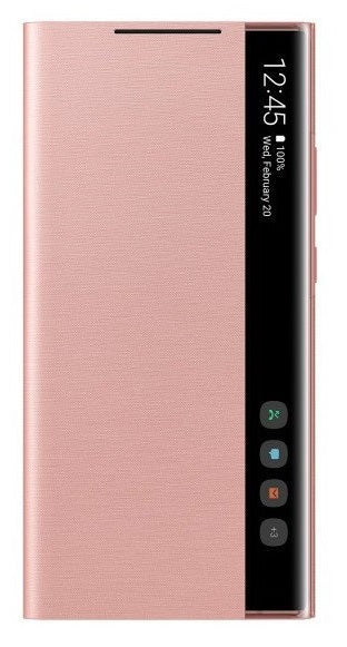 Оригинален Активен Калъф за Samsung Note 20 Ultra Clear View Cover Book Case Ef-Zn985cae, Кафяв
