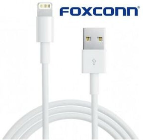 USB Кабел за iPhone и iPad, Foxconn Oem Chip MD818 Lightning 1m, Бял (Bulk)