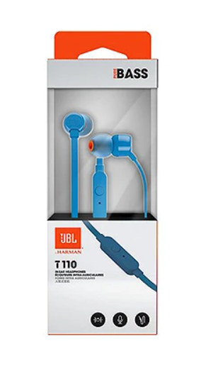 Слушалки за Телефон JBL by Harman T110 Handsfree, Син (4)