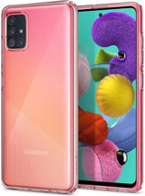 Противоударен Силиконов Калъф за Samsung A71, Spigen Liquid Crystal Case, Прозрачен (2)