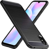 Противоударен Силиконов Калъф за Xiaomi Redmi 9A, Forcell Carbon Case, Черен (2)