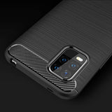 Противоударен Силиконов Калъф за Xiaomi Mi 10 Lite, Forcell Carbon Case, Черен (5)
