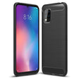 Противоударен Силиконов Калъф за Xiaomi Mi 10 Lite, Forcell Carbon Case, Черен