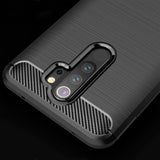 Противоударен Силиконов Калъф за Xiaomi Redmi 9, Forcell Carbon Case, Черен (5)