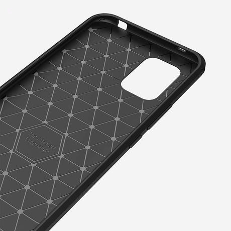 Противоударен Силиконов Калъф за Xiaomi Mi 10 Lite, Forcell Carbon Case, Черен (7)
