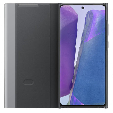 Оригинален Активен Калъф за Samsung Note 20 Clear View Cover Book Case Ef-Zn980cbe, Черен (4)