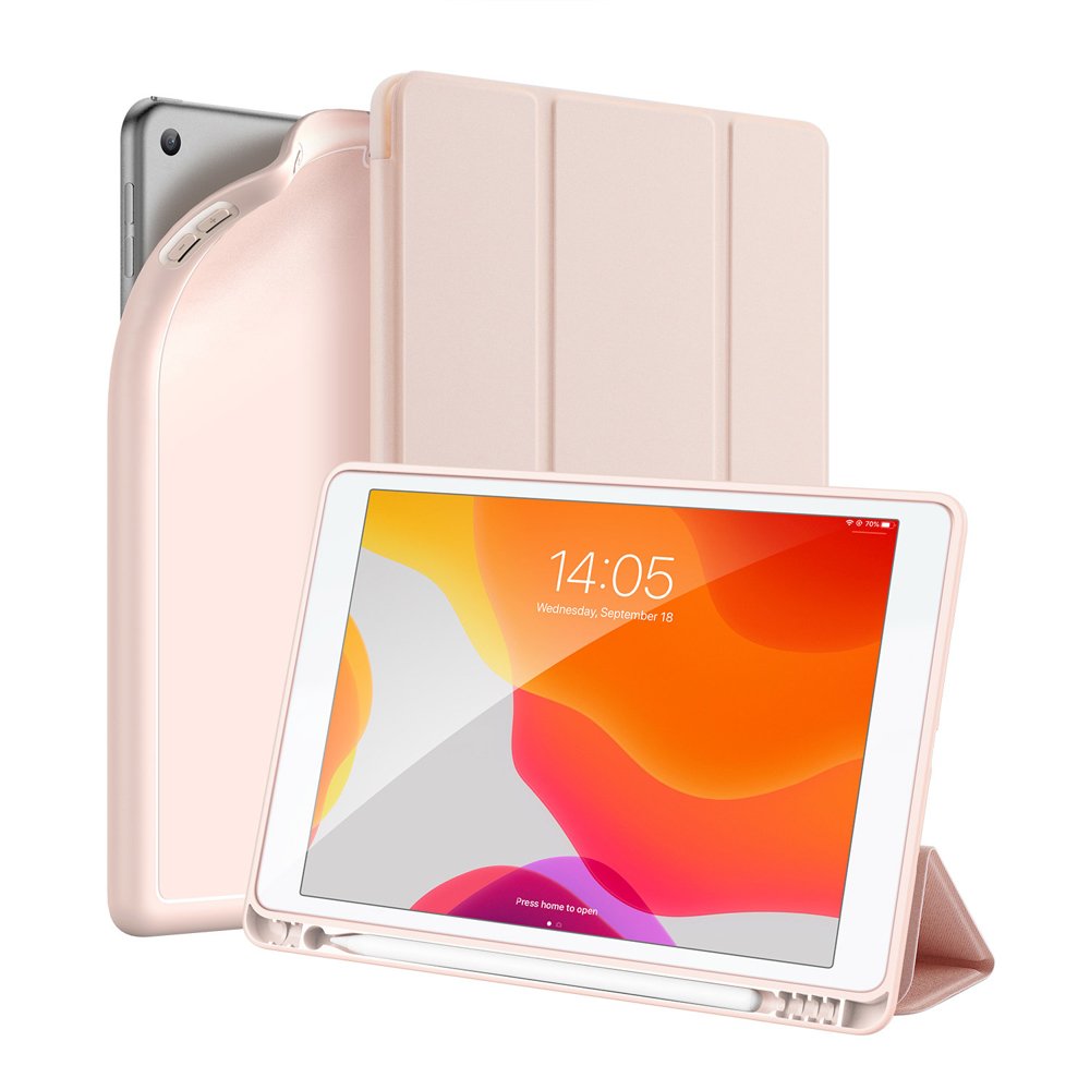 Калъф с Pen Поставка за iPad 9/ 8/ 7 10.2", Dux Ducis Osom Case, Розов