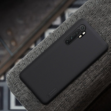 Калъф с Поставка за Xiaomi Mi Note 10 Lite, Nillkin Super Frosted Case, Черен (6)