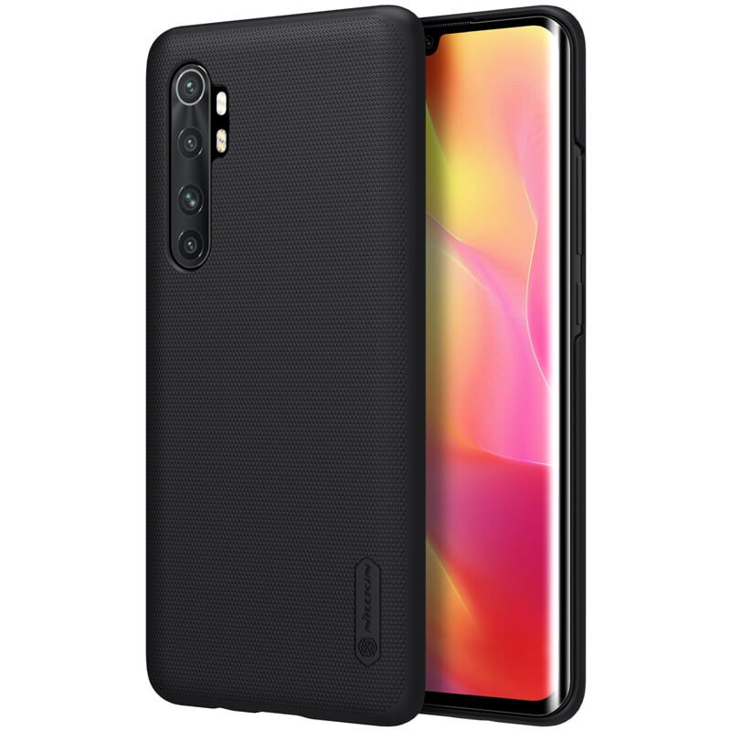Калъф с Поставка за Xiaomi Mi Note 10 Lite, Nillkin Super Frosted Case, Черен