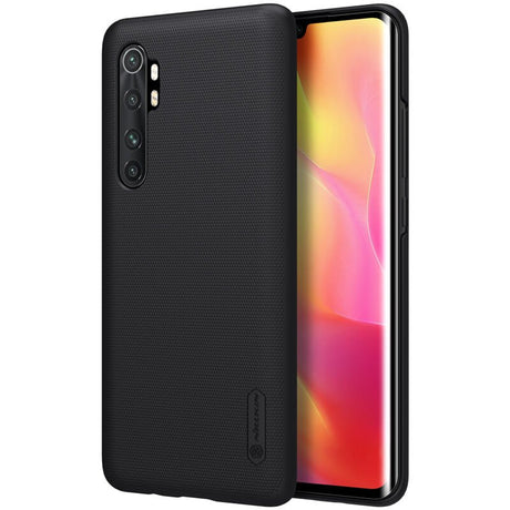 Калъф с Поставка за Xiaomi Mi Note 10 Lite, Nillkin Super Frosted Case, Черен