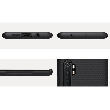 Калъф с Поставка за Xiaomi Mi Note 10 Lite, Nillkin Super Frosted Case, Черен (5)