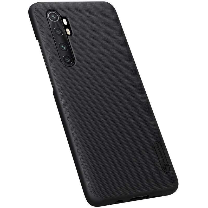 Калъф с Поставка за Xiaomi Mi Note 10 Lite, Nillkin Super Frosted Case, Черен (2)