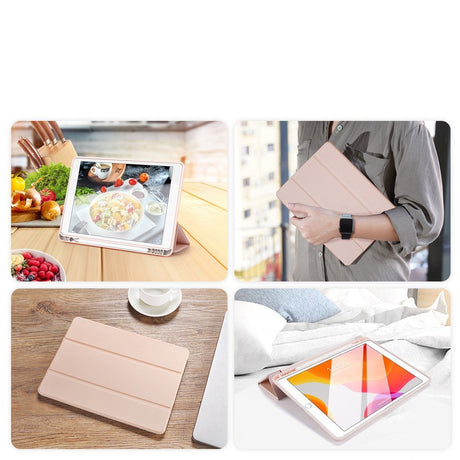 Калъф с Pen Поставка за iPad 9/ 8/ 7 10.2", Dux Ducis Osom Case, Розов (2)