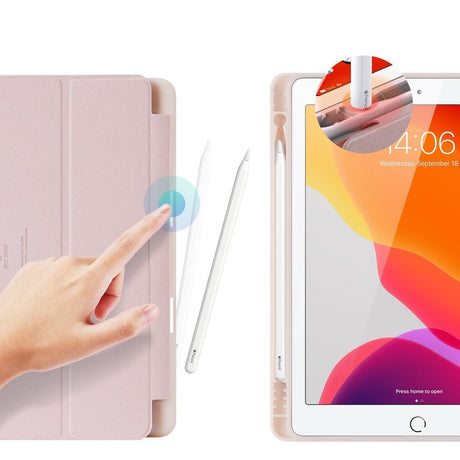 Калъф с Pen Поставка за iPad 9/ 8/ 7 10.2", Dux Ducis Osom Case, Розов (5)