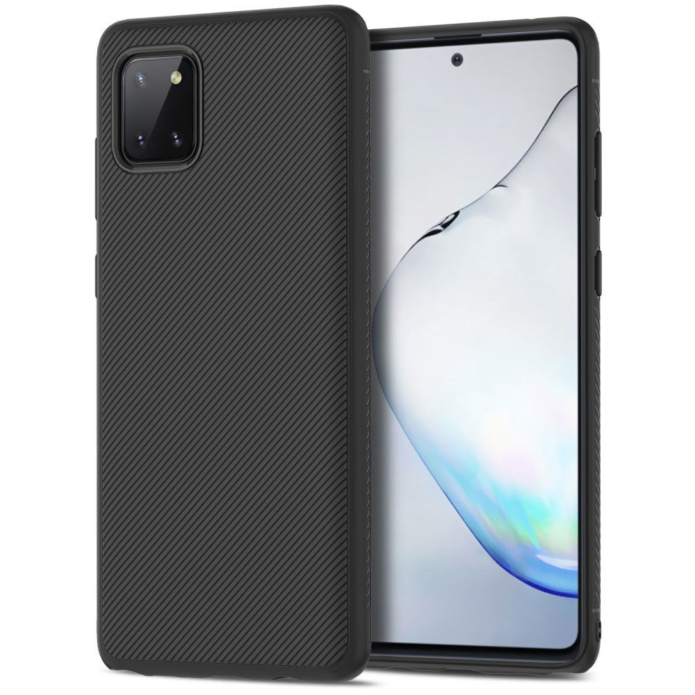 Силиконов Калъф за Samsung Note 10 Lite, Twill Case, Черен