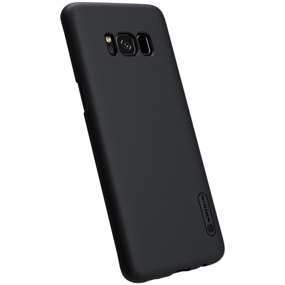 Калъф с Поставка за Samsung S8, Nillkin Super Frosted Case, Черен (4)
