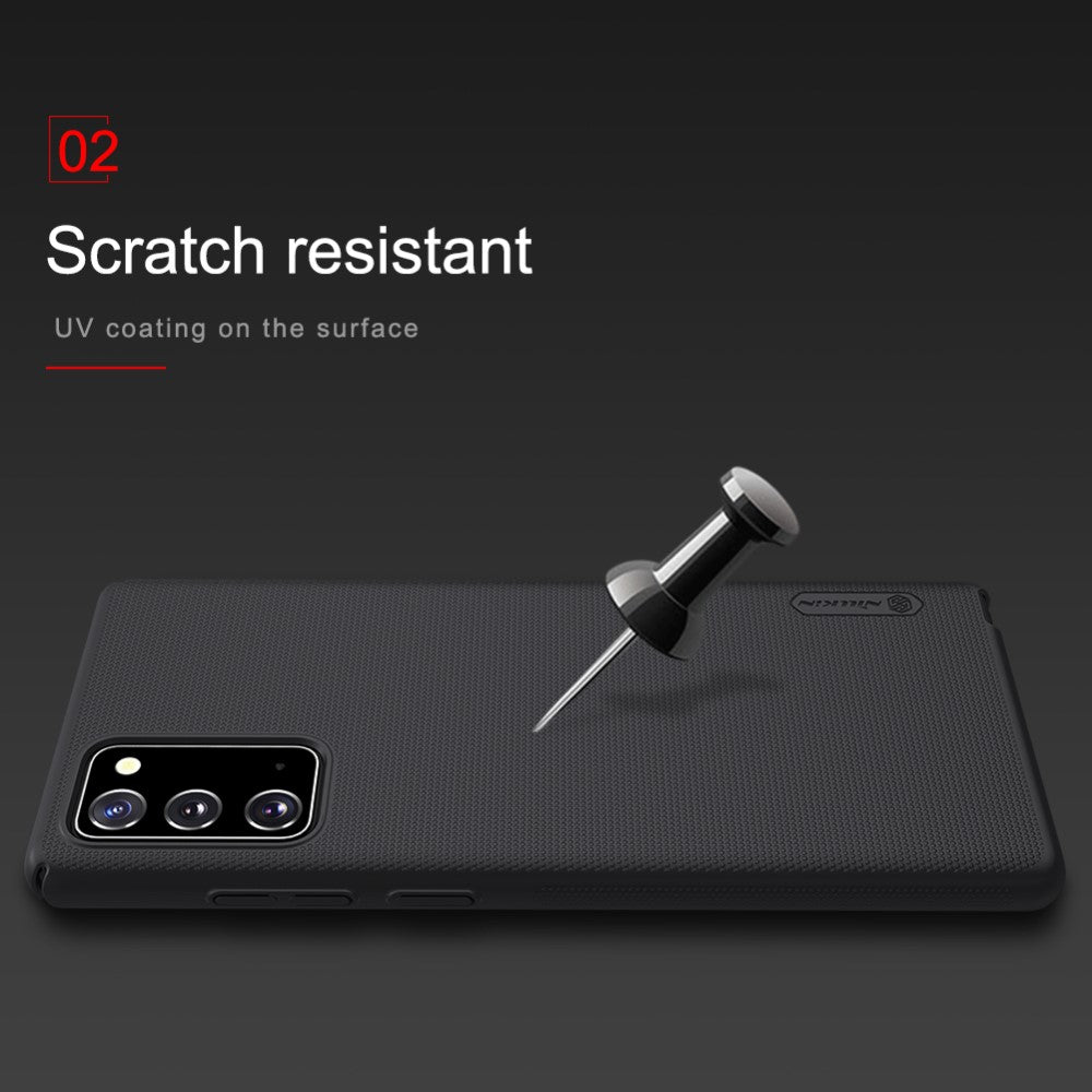 Калъф с Поставка за Samsung Note 20, Nillkin Super Frosted Case, Черен (4)