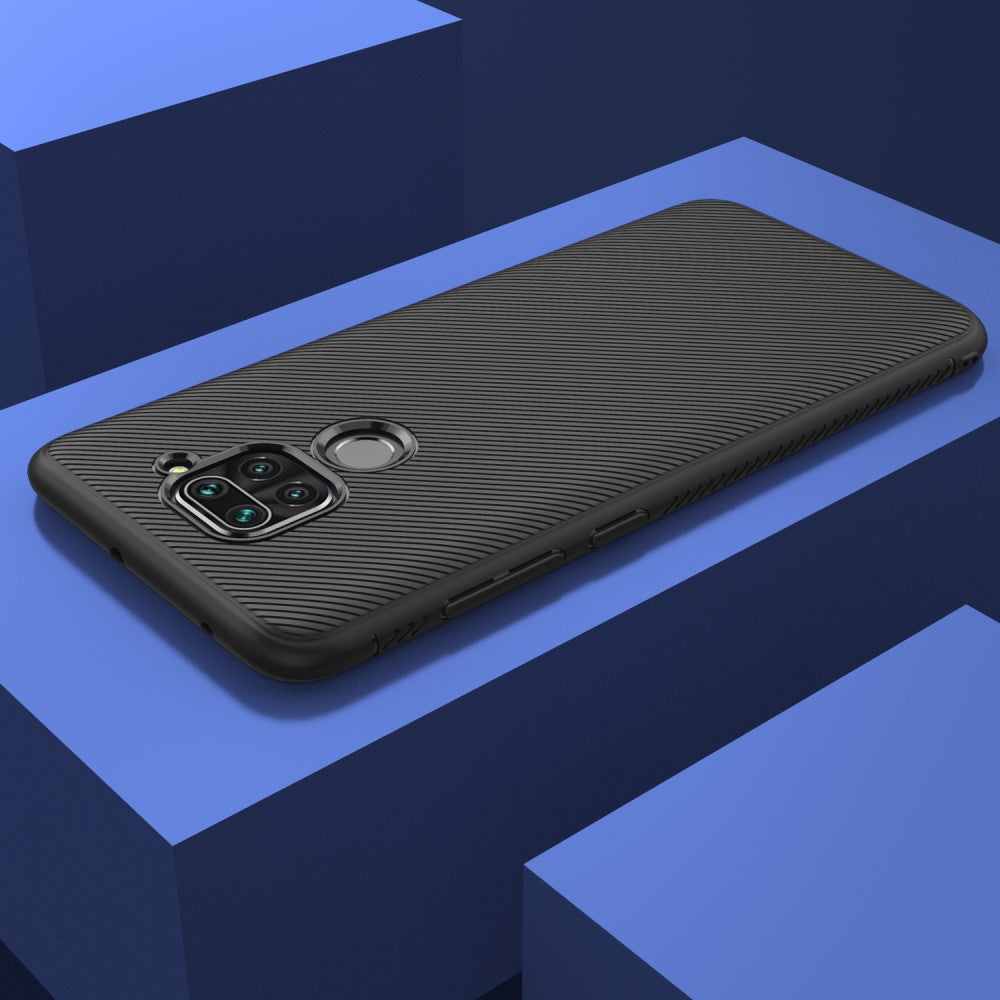 Силиконов Калъф за Xiaomi Redmi Note 9, Twill Case, Черен (5)