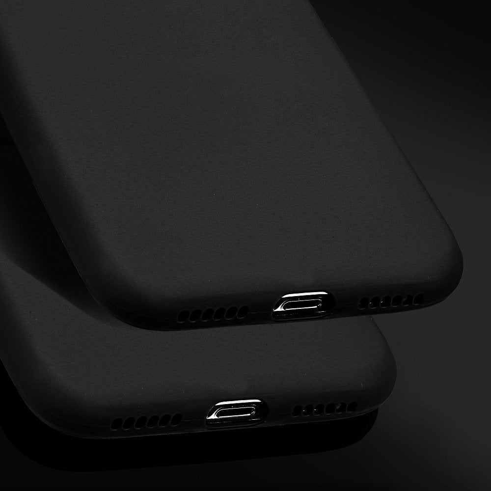 Силиконов Калъф за Samsung A10, Liquid Soft Case, Черен (5)
