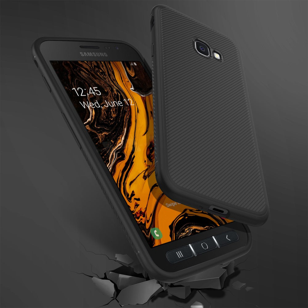 Силиконов Калъф за Samsung Xcover 4s, Twill Case, Черен (6)