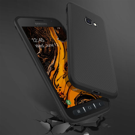 Силиконов Калъф за Samsung Xcover 4s, Twill Case, Черен (6)