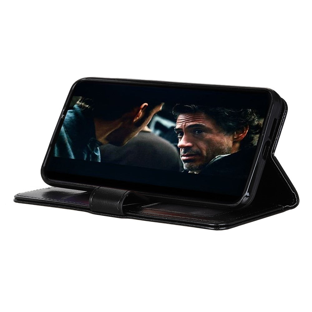 Кожен Калъф за Huawei P40 Lite, Horse Book Case, Черен (4)