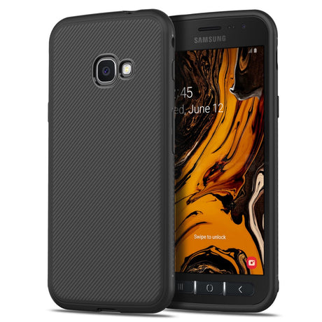 Силиконов Калъф за Samsung Xcover 4s, Twill Case, Черен